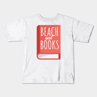 Bookworm beach and books Kids T-Shirt